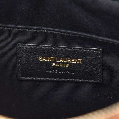 Saint Laurent Suede Matelasse Monogram Lou Camera Bag Cinnamon 6 of 10