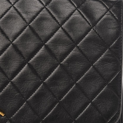 Chanel Lambskin Quilted Medium Single Flap Black 10 of 14