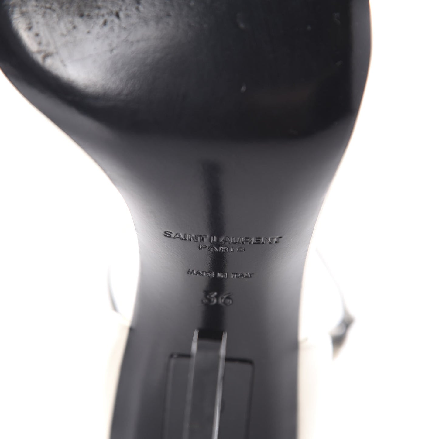 Patent Calfskin Opyum Sandals 36 Neutro