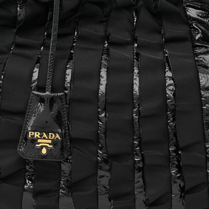 Prada Nappa Ruffle Bag Black 9 of 12