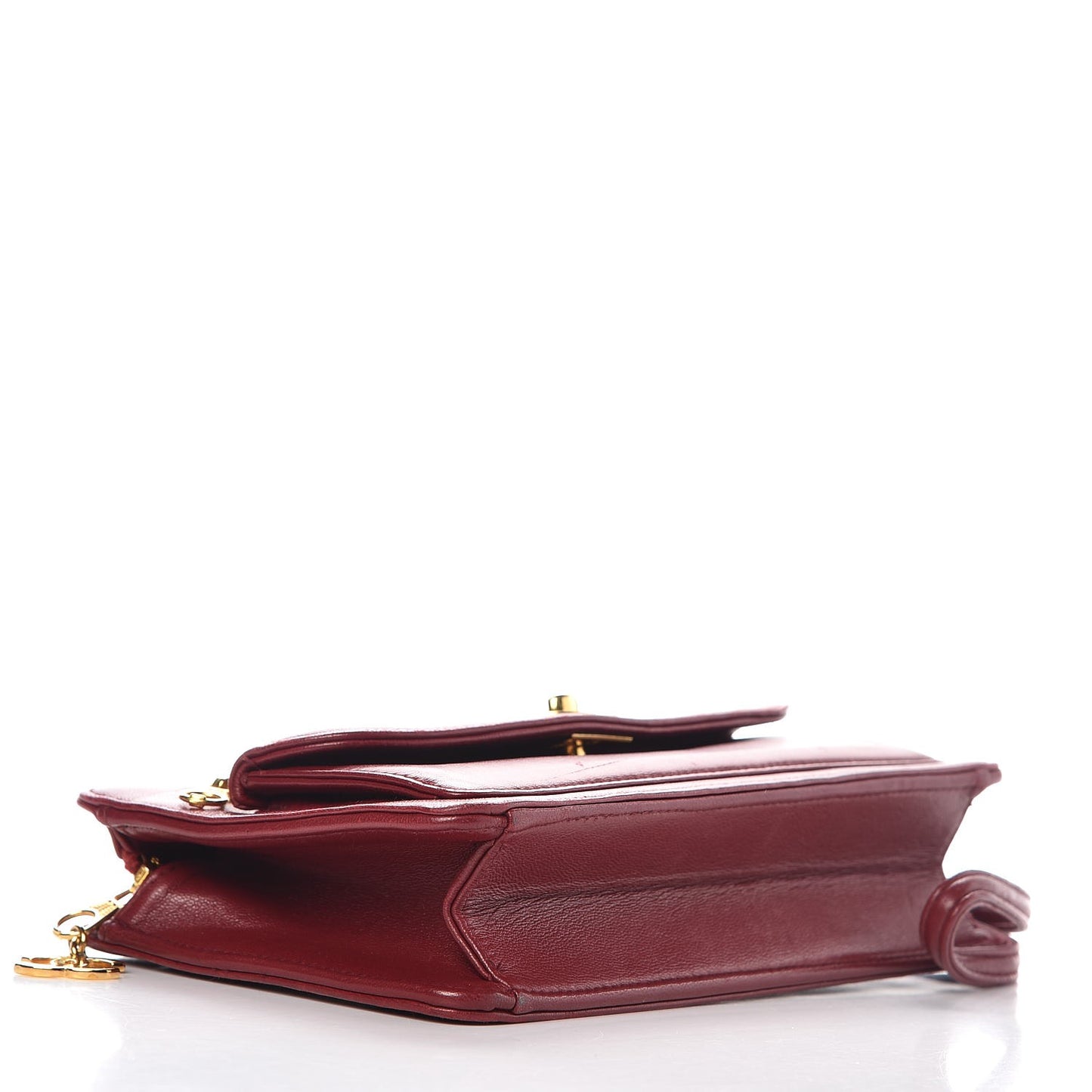 Lambskin CC Wristlet Red