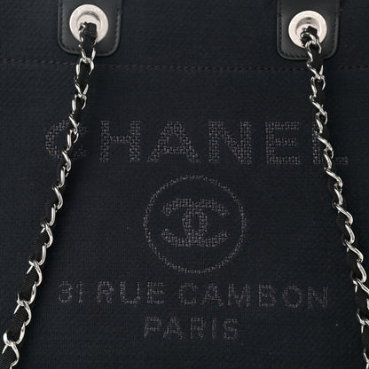 Chanel Mixed Fibers Medium Deauville Tote Black 8 of 12
