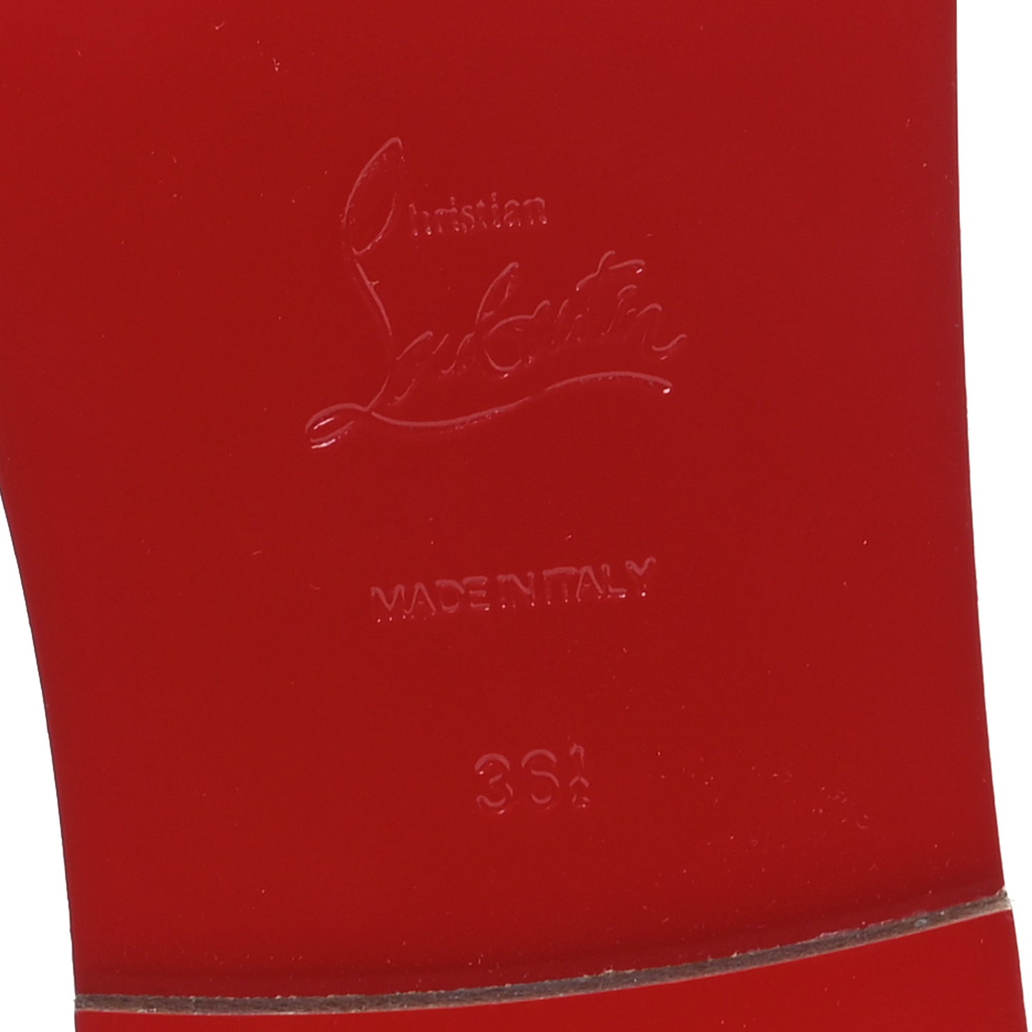 Calfskin Logo Embossed So CL 55 Mule Flat 36.5 Leche