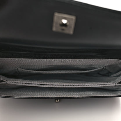 Chanel Glazed Calfskin Quilted Small Korean Garden Flap Black 5 of 10