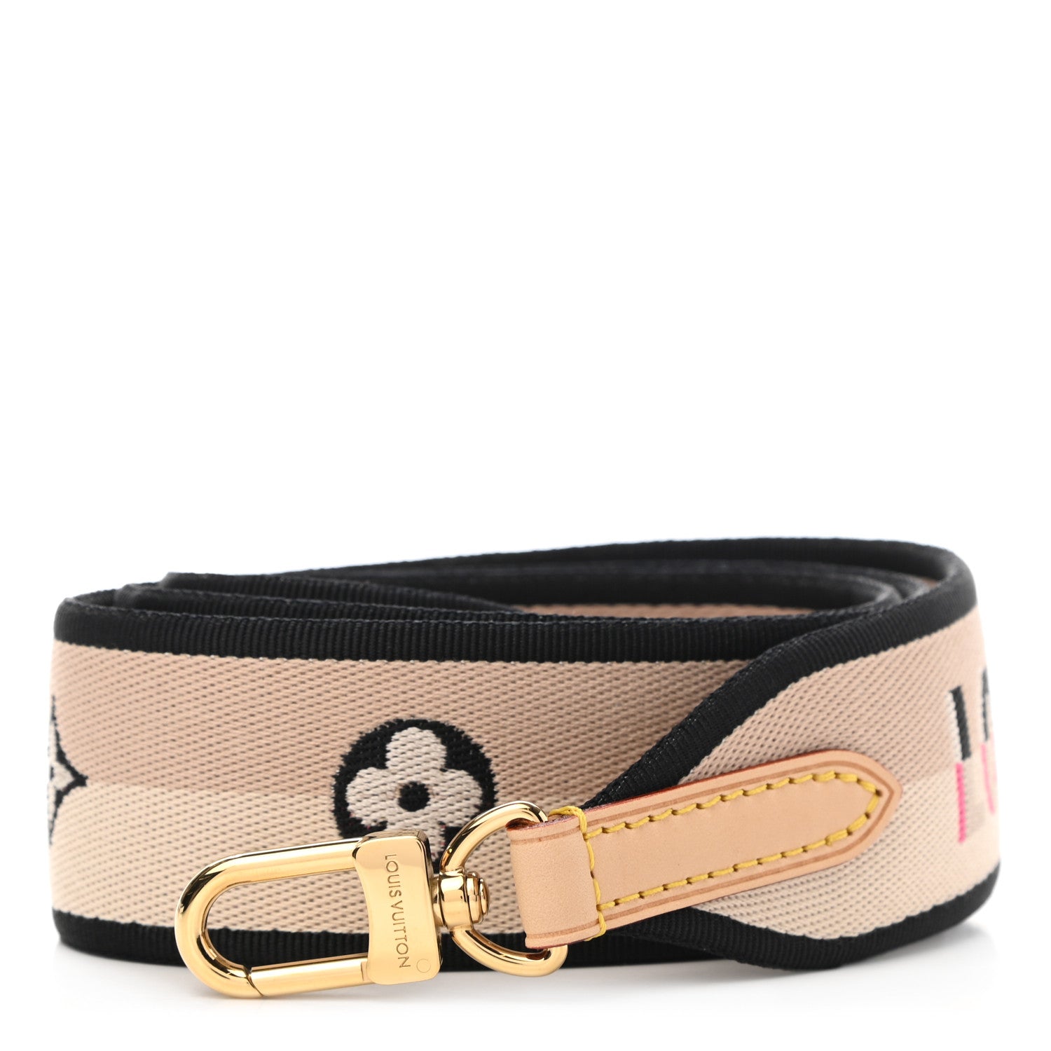 Louis Vuitton Jacquard Speedy Bandouliere 20 Shoulder Strap Black 1 of 3
