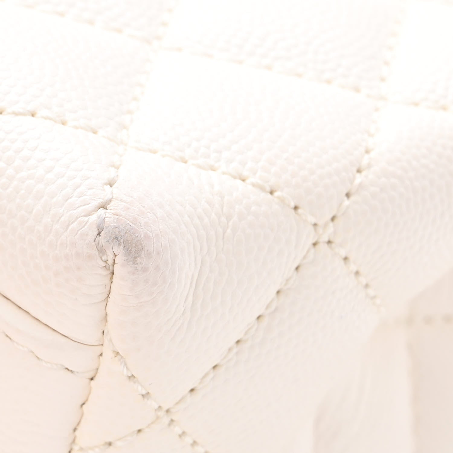 Chanel Caviar Quilted Mini Coco Handle Flap White 11 of 14