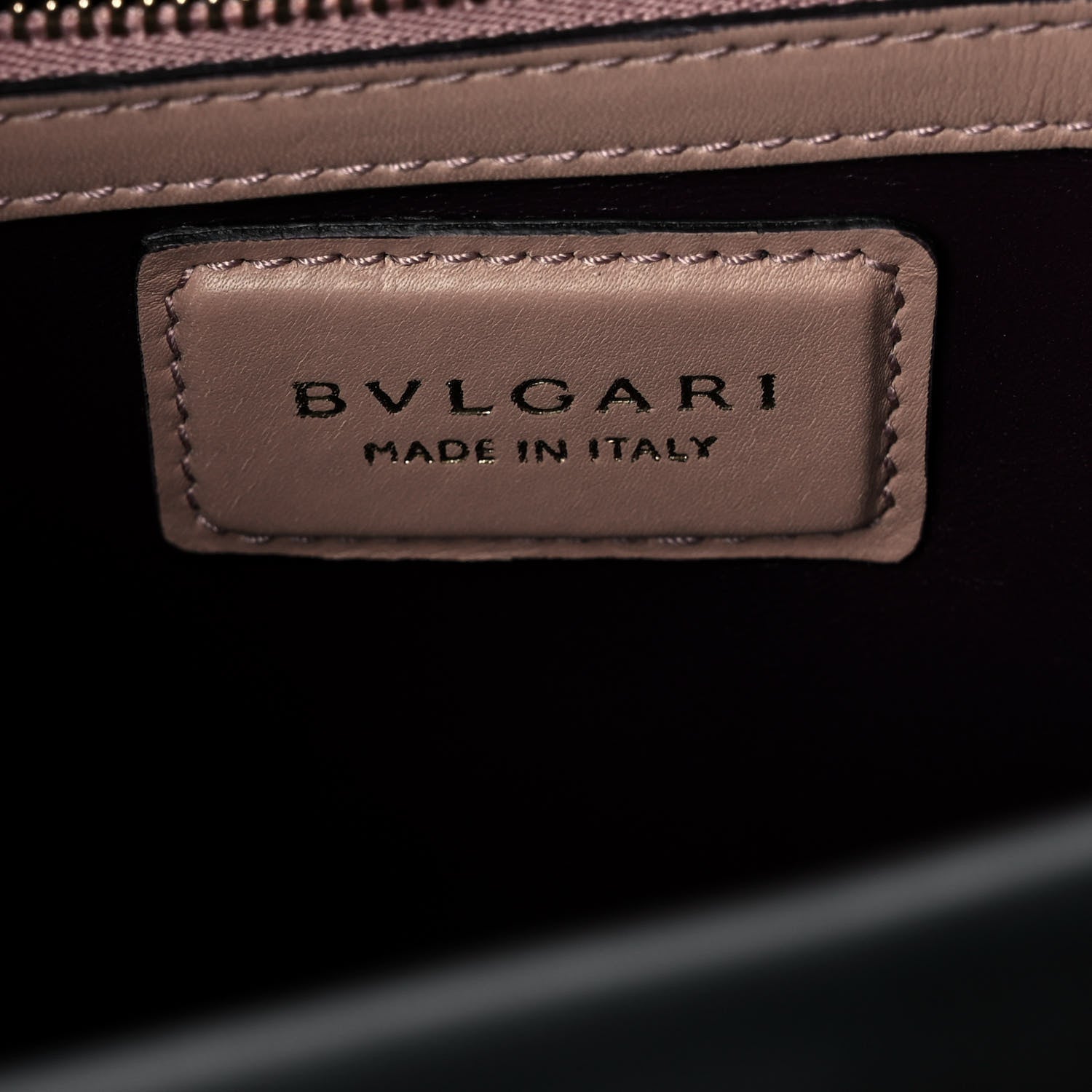 Bulgari Calfskin Serpenti Viper Top Handle Bag Beige 6 of 12