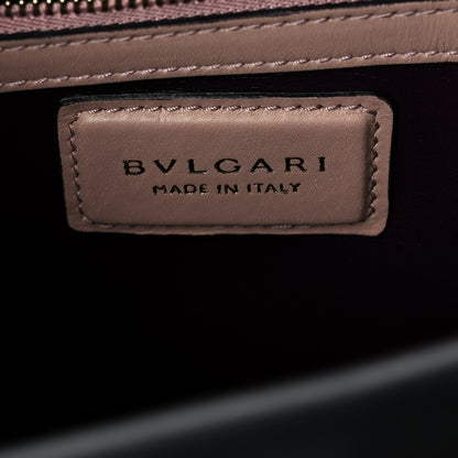 Bulgari Calfskin Serpenti Viper Top Handle Bag Beige 6 of 12