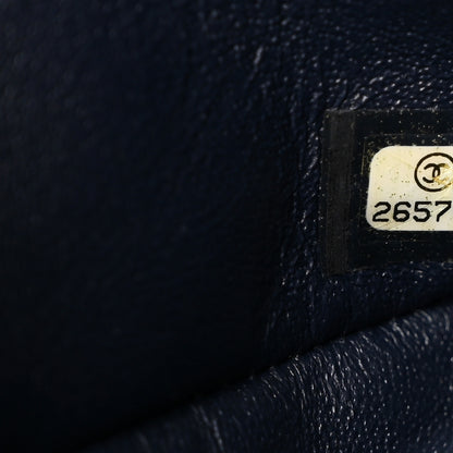Chanel Caviar Quilted Medium Double Flap Navy 7 of 11