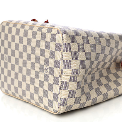 Louis Vuitton Damier Azur Braided Neonoe MM Peach Cream 7 of 12