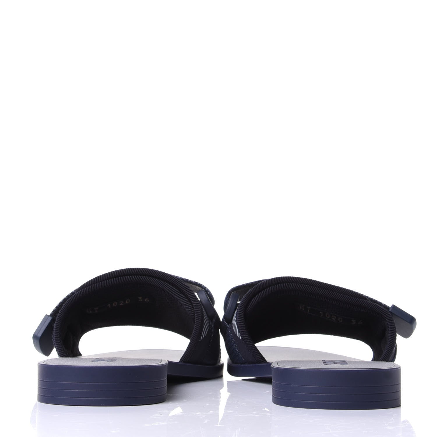 Christian Dior Technical Stretch Fabric Camouflage Dio(r)evolution Slide Sandals 36 Deep Blue 6 of 11