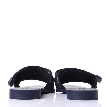 Christian Dior Technical Stretch Fabric Camouflage Dio(r)evolution Slide Sandals 36 Deep Blue 6 of 11