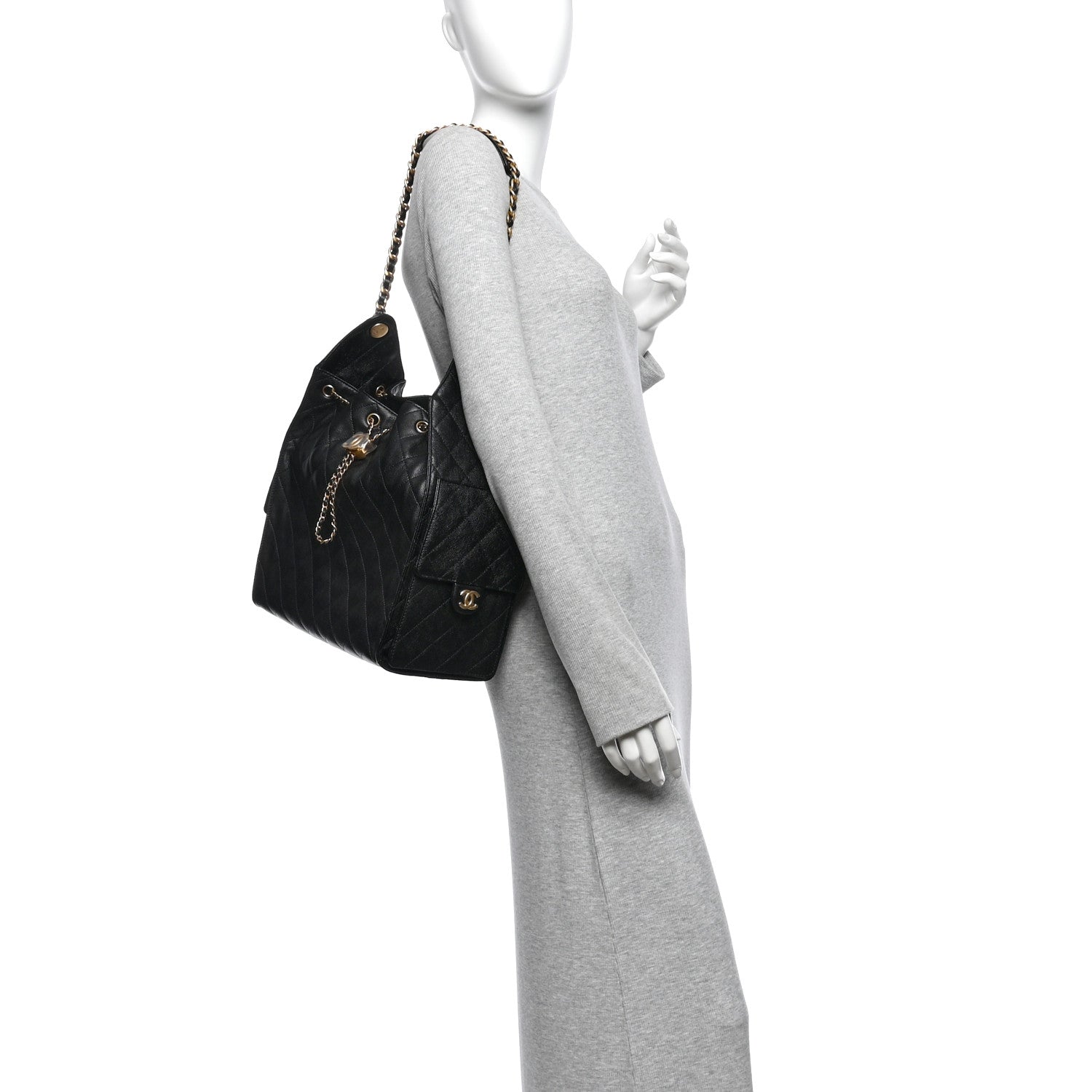 Chanel Caviar Quilted Medium Chanel 25 Handbag Black 2 of 11