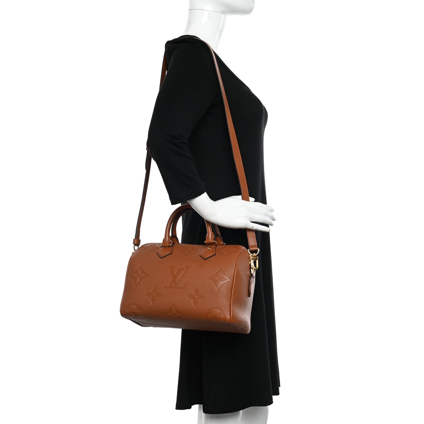Empreinte Monogram Giant Speedy Bandouliere 25 Cognac