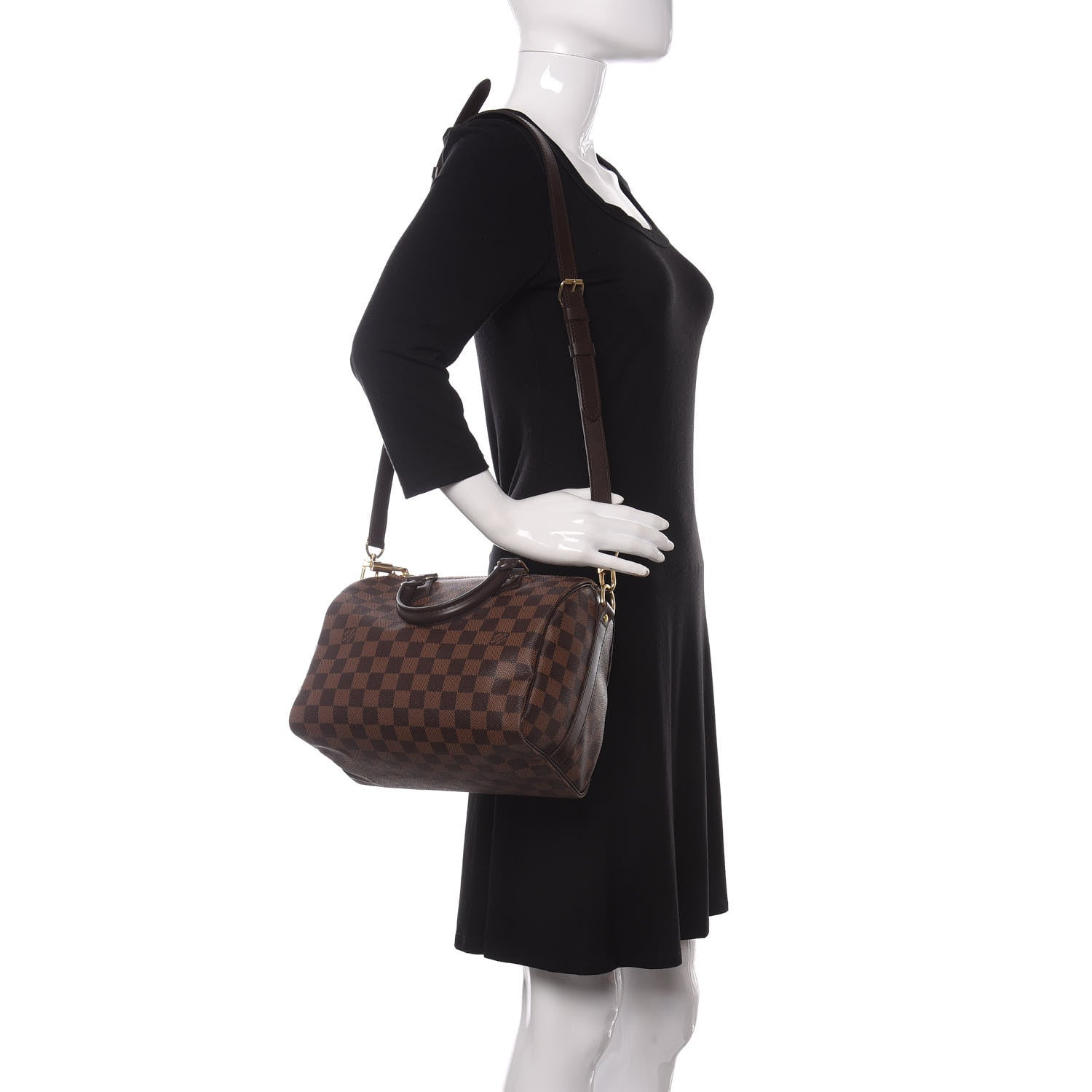 Louis Vuitton Damier Ebene Speedy Bandouliere 25 2 of 11