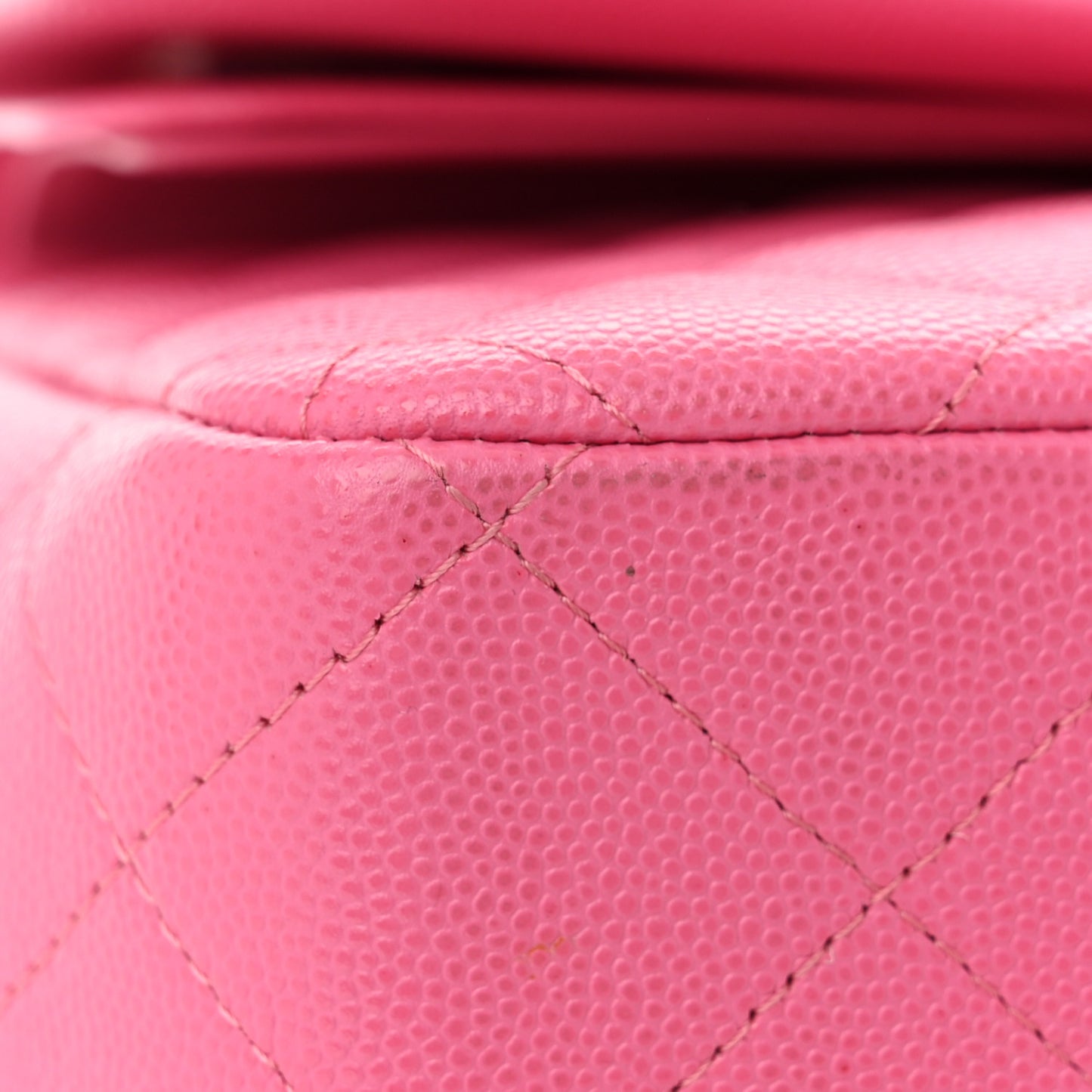 Caviar Quilted Jumbo Double Flap Pink