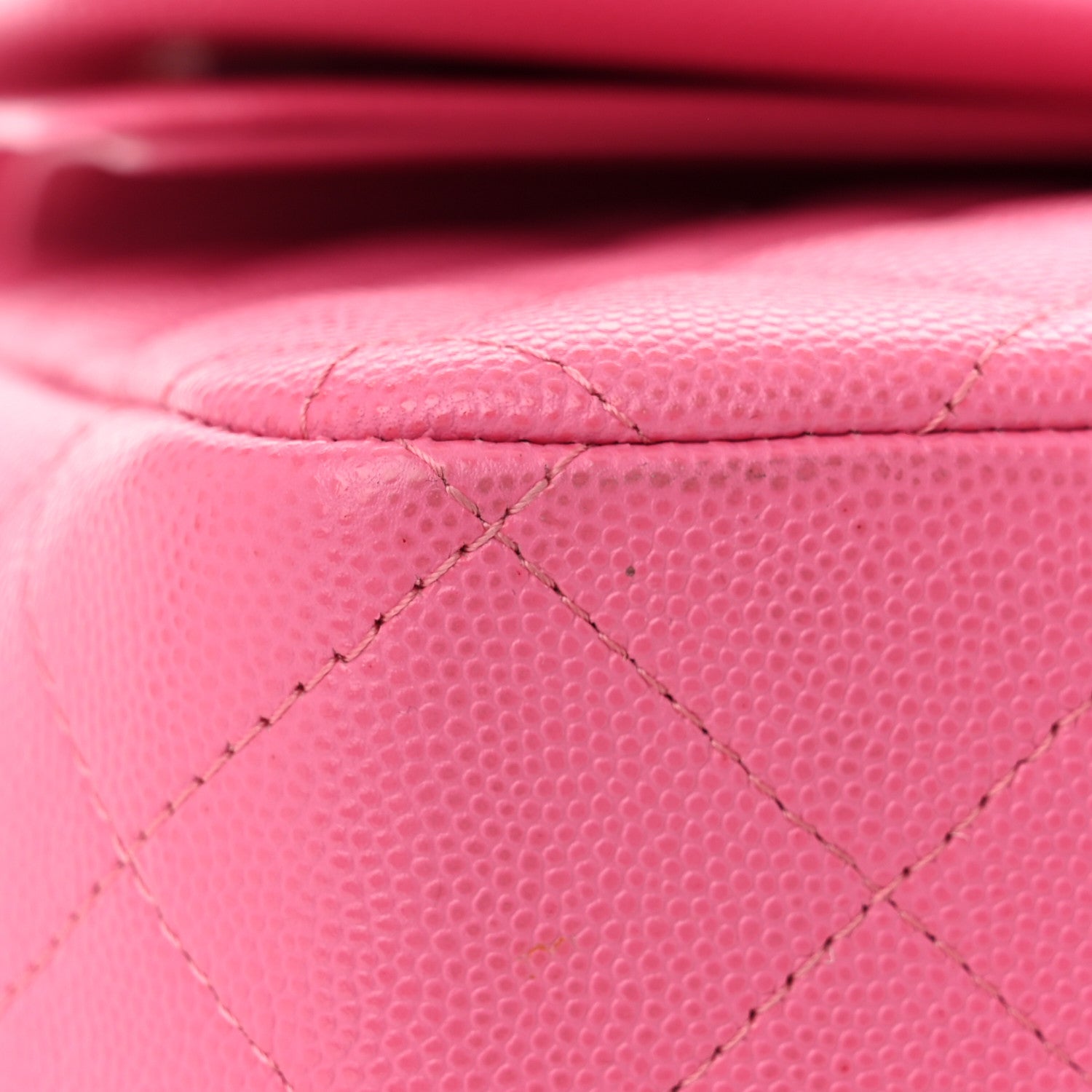 Chanel Caviar Quilted Jumbo Double Flap Pink 11 of 12