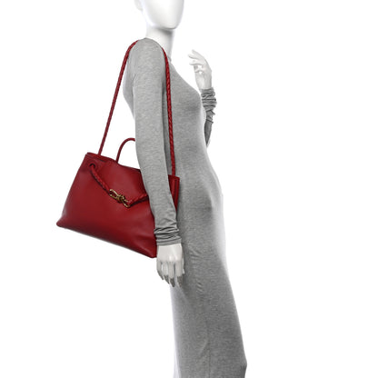 Bottega Veneta Silky Calfskin Medium Andiamo Shoulder Bag Rosewood Space 2 of 11