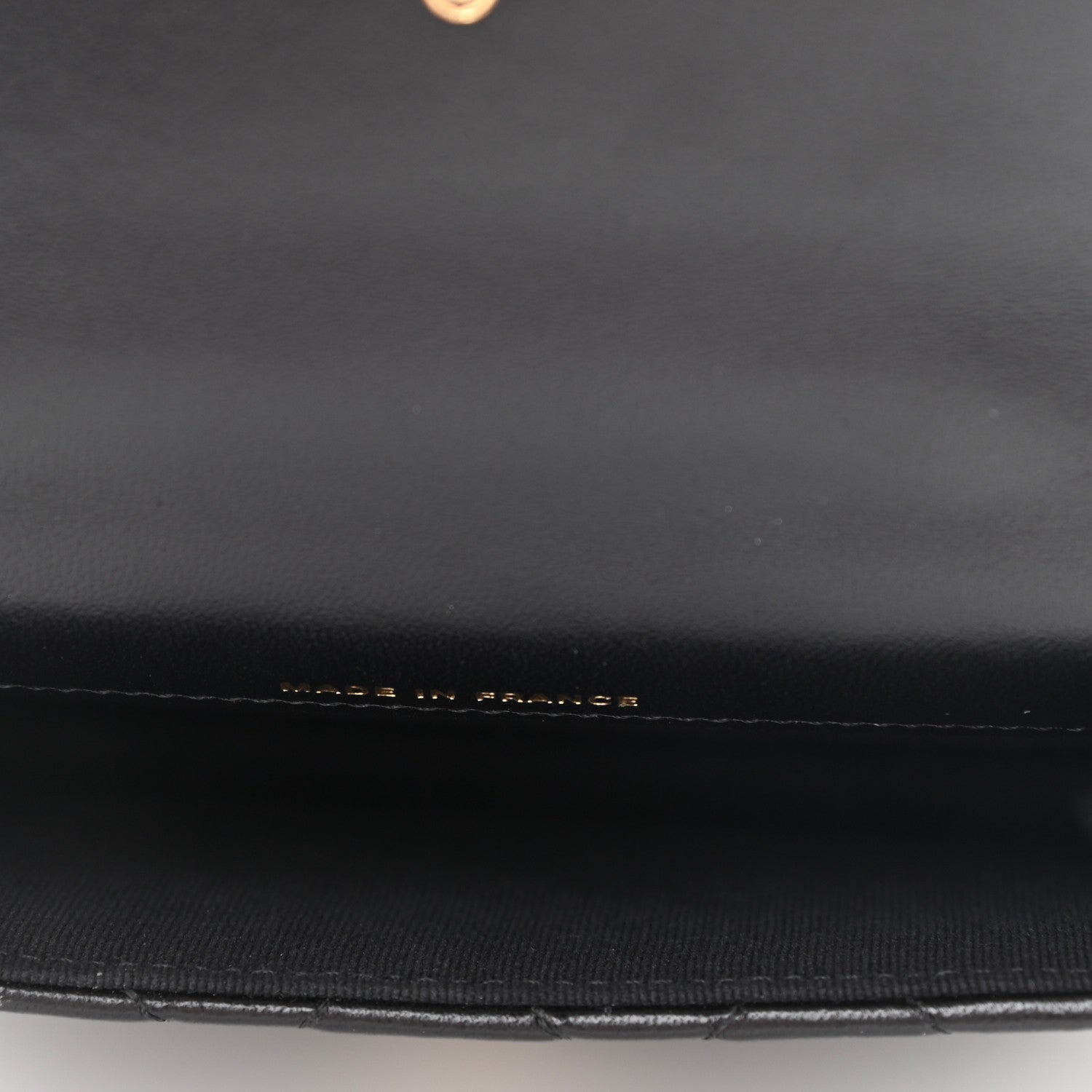 Chanel Lambskin Quilted Top Handle Flap Coin Purse With Chain Black 5 of 12