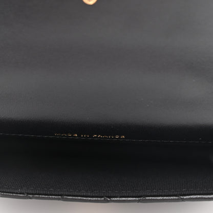 Chanel Lambskin Quilted Top Handle Flap Coin Purse With Chain Black 5 of 12