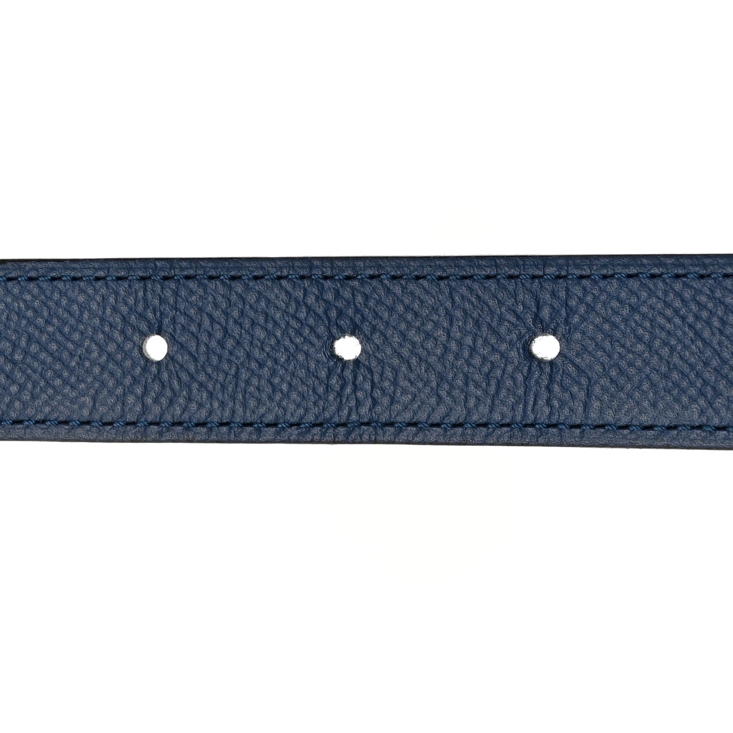 Epsom 24mm Mini Constance H Belt 85 34 Bleu Brighton White