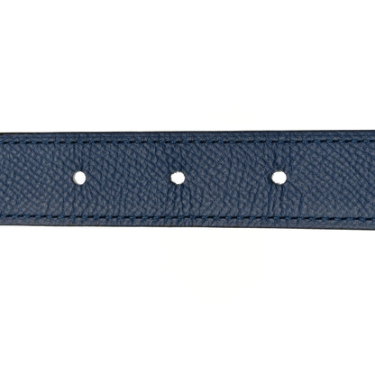 Hermes Epsom 24mm Mini Constance H Belt 85 34 Bleu Brighton White 6 of 7