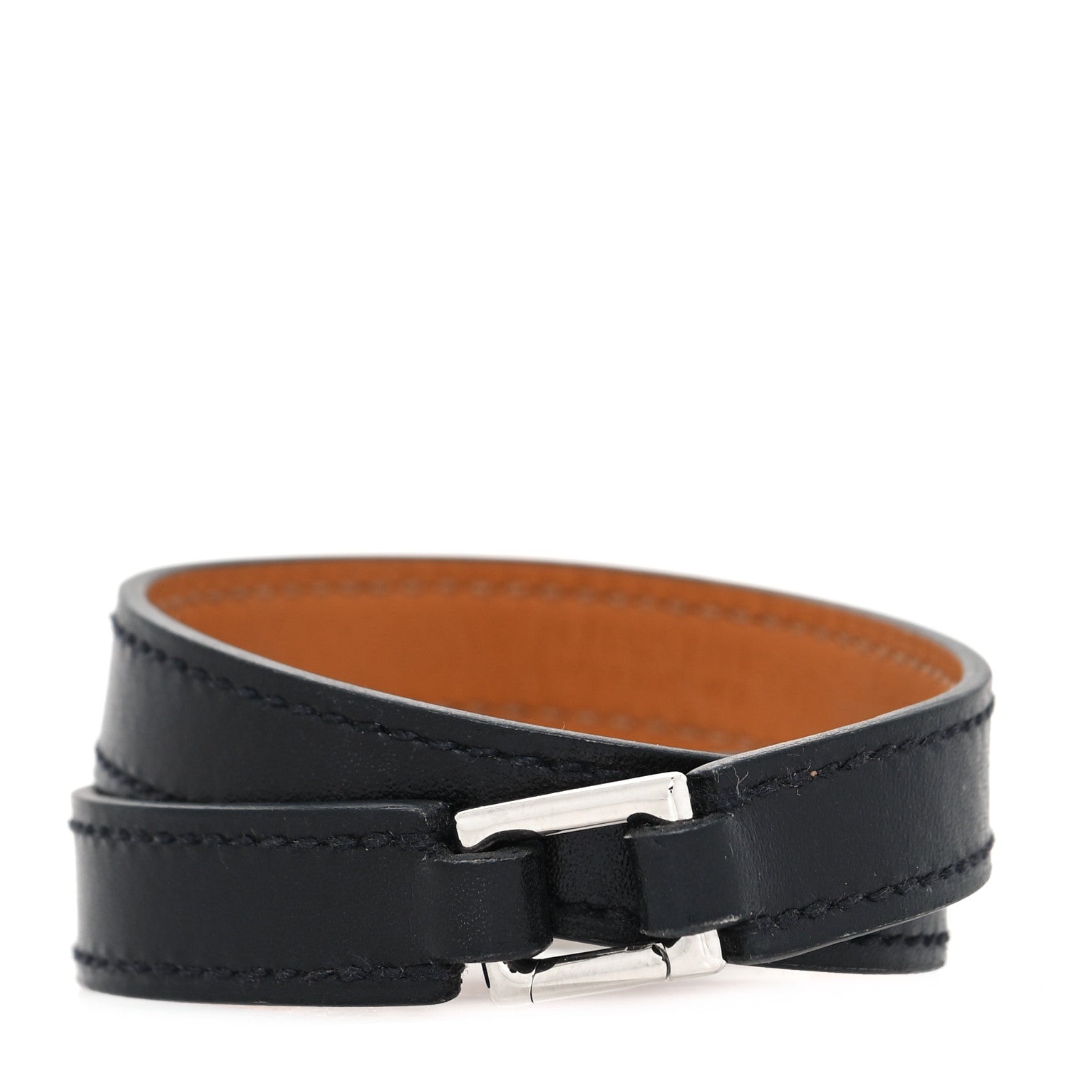 Hermes Swift Rivale Double Tour Bracelet S Black 3 of 6