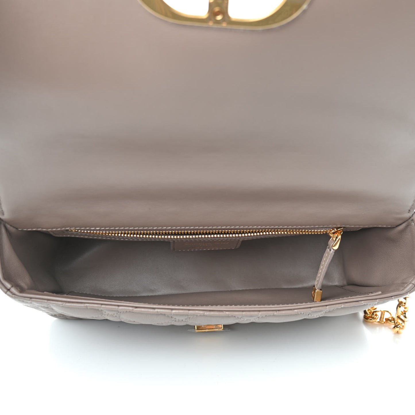 Lambskin Cannage Medium Caro Bag Warm Taupe