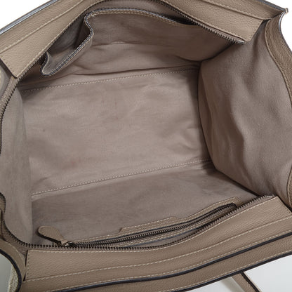 Celine Drummed Calfskin Mini Luggage Dune 5 of 8