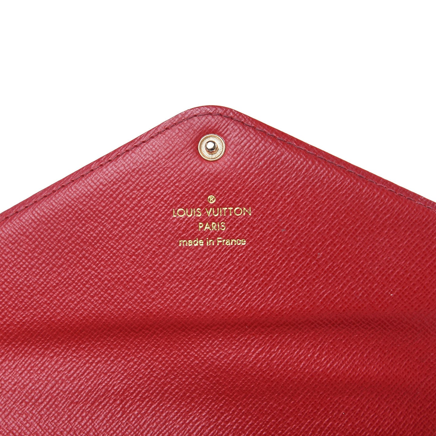 Damier Ebene Josephine Wallet Red