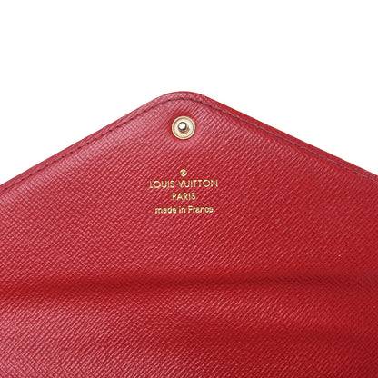 Louis Vuitton Damier Ebene Josephine Wallet Red 6 of 14