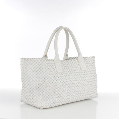 Bottega Veneta Nappa Intrecciato Medium Cabat Bianco White 4 of 8