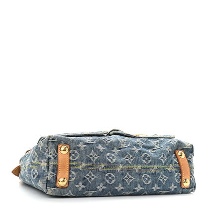 Louis Vuitton Monogram Denim Baggy PM Blue 4 of 9