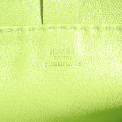 Hermes Lambskin Clou De Selle Pouch Kiwi 6 of 7
