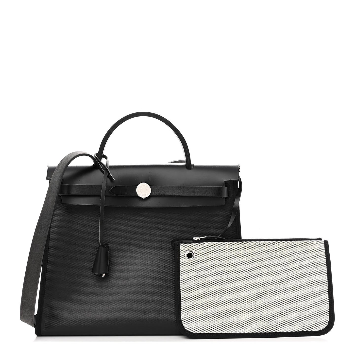 Toile H Berline Vache Hunter Herbag Zip PM 31 Black Ecru