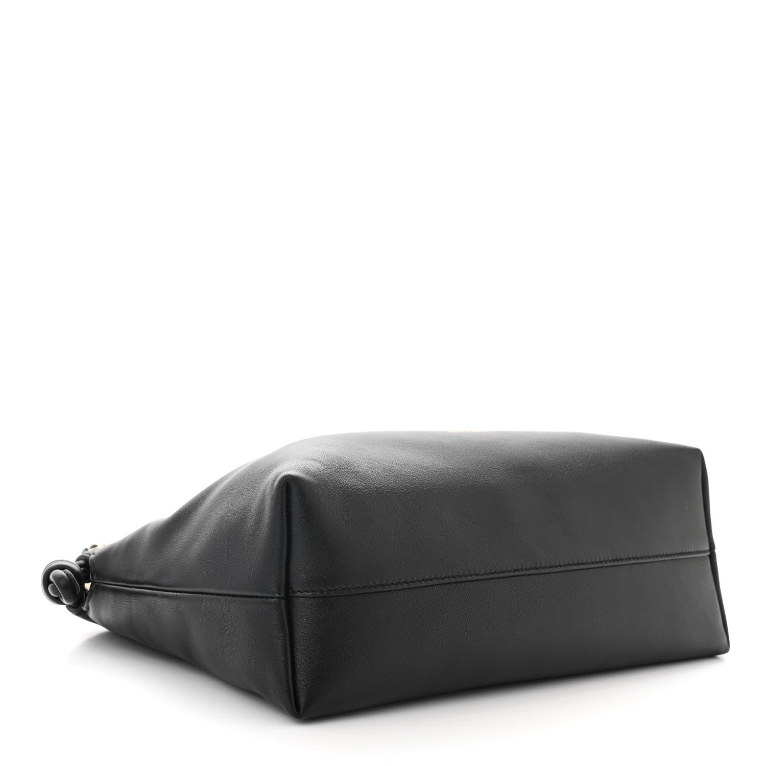 Loewe Mellow Nappa Donut Chain Flamenco Knot Clutch Black 4 of 11