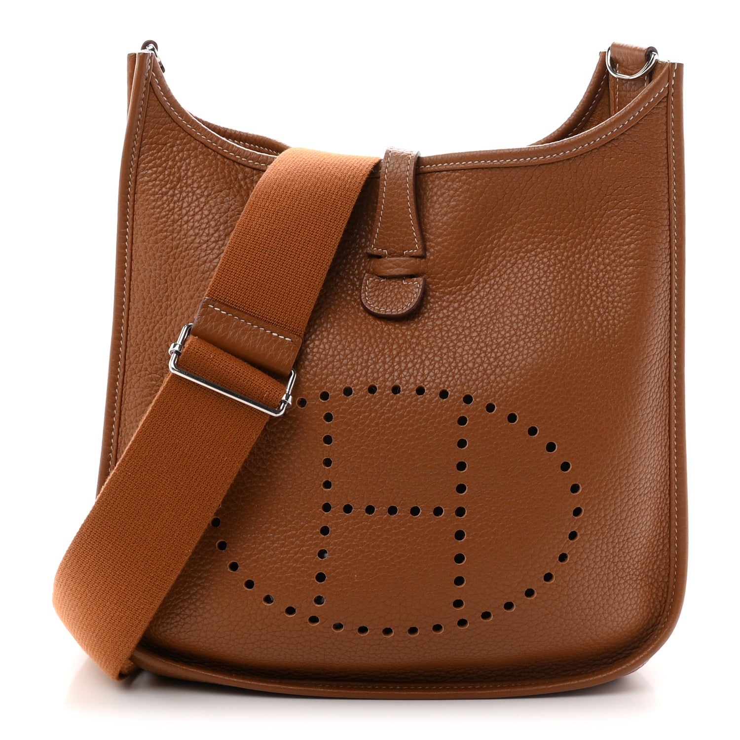 Hermes Taurillon Clemence Evelyne III PM Gold 1 of 10