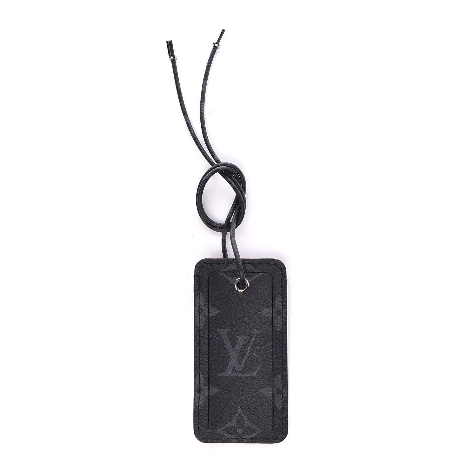 Louis Vuitton Calfskin Monogram Eclipse Tokyo Name Tag 1 of 4