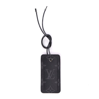 Louis Vuitton Calfskin Monogram Eclipse Tokyo Name Tag 1 of 4