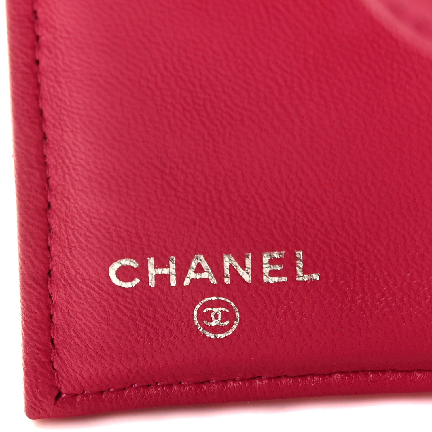 Chanel Lambskin Quilted Large Gusset Flap Wallet Fuchsia 6 of 14