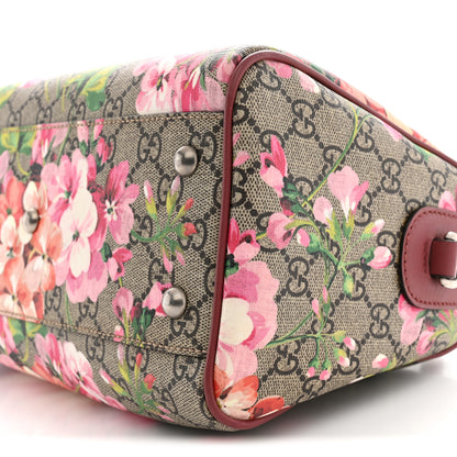 Gucci GG Supreme Monogram Blooms Small Boston Beige Multicolor Dry Rose 10 of 10