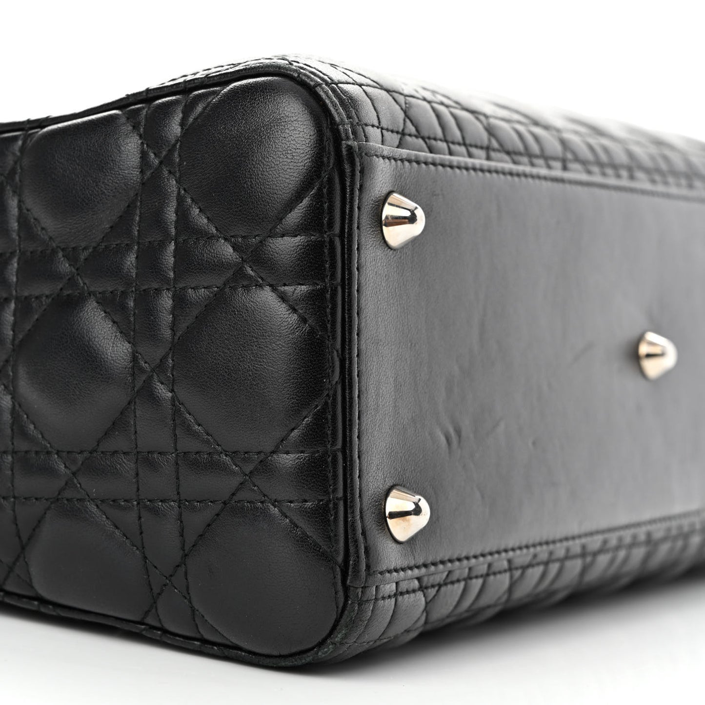Lambskin Cannage Large Lady Dior Black