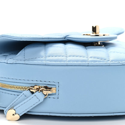 Chanel Lambskin Quilted CC In Love Heart Bag Light Blue 9 of 10