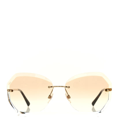Chanel Metal Spring Round Sunglasses 4220 Gold Brown 2 of 7