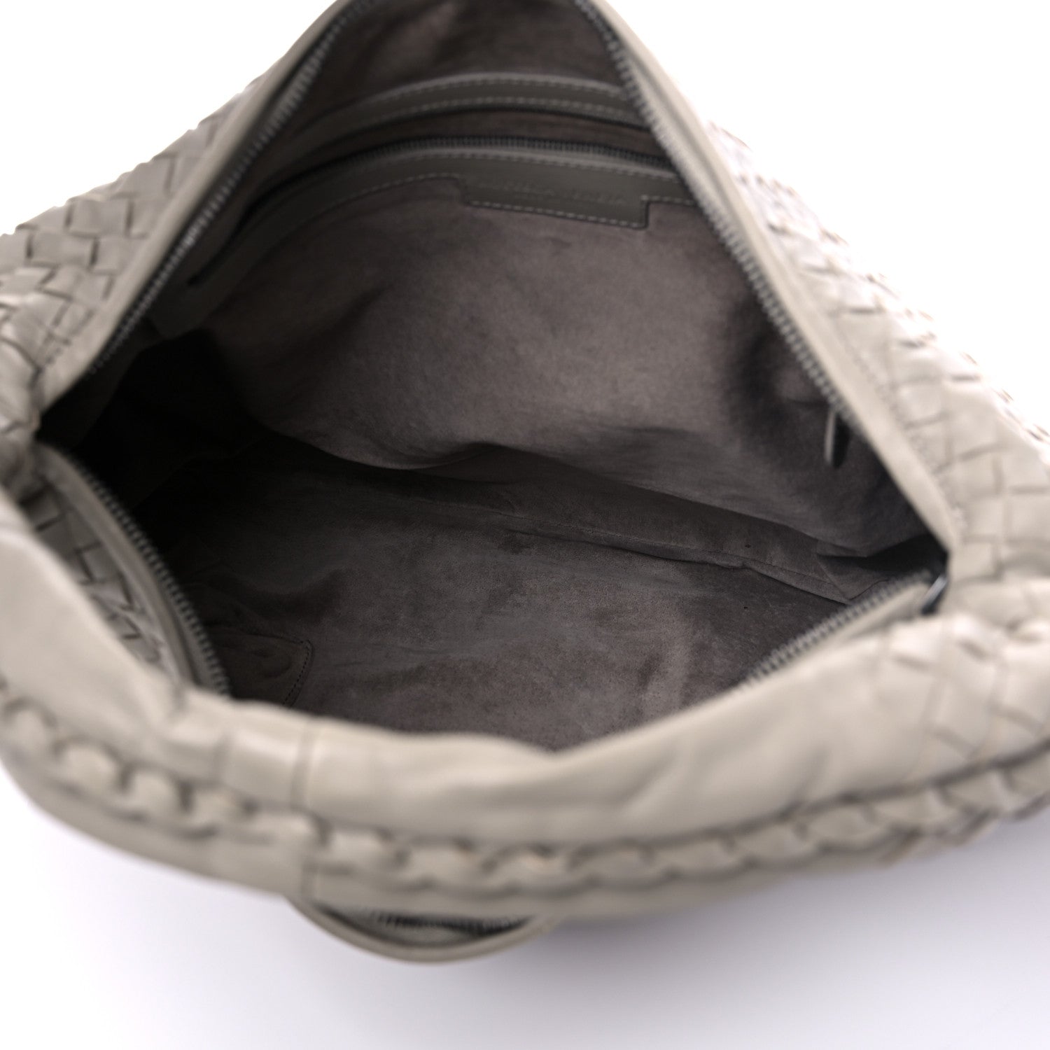 Bottega Veneta Nappa Intrecciato Large Veneta Hobo Fume 4 of 9