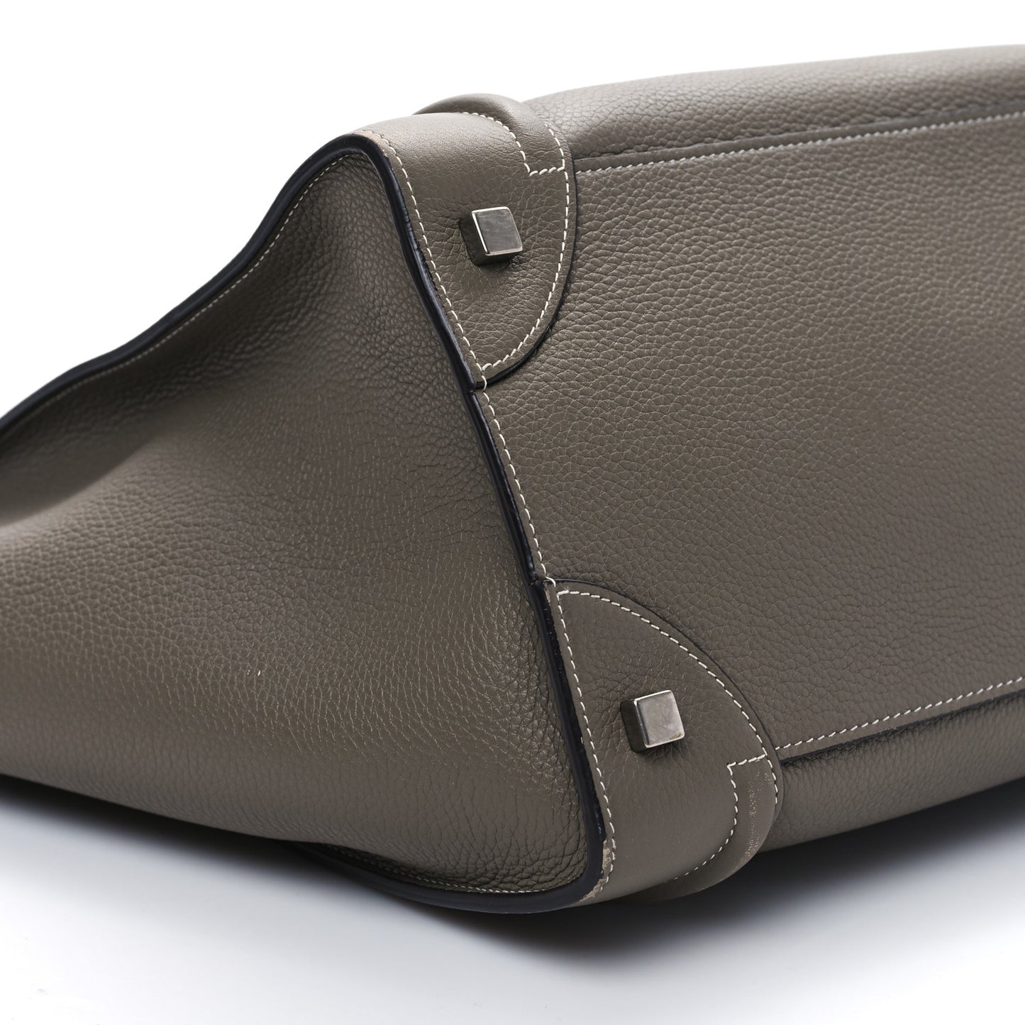 Drummed Calfskin Mini Luggage Souris