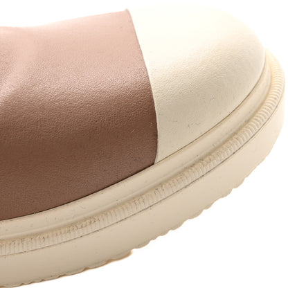 Chanel Caoutchouk CC High Boots 38 Beige White 11 of 12