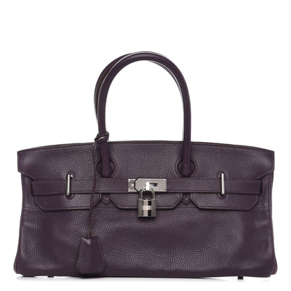 Hermes Taurillon Clemence JPG Birkin 42 Raisin 1 of 10