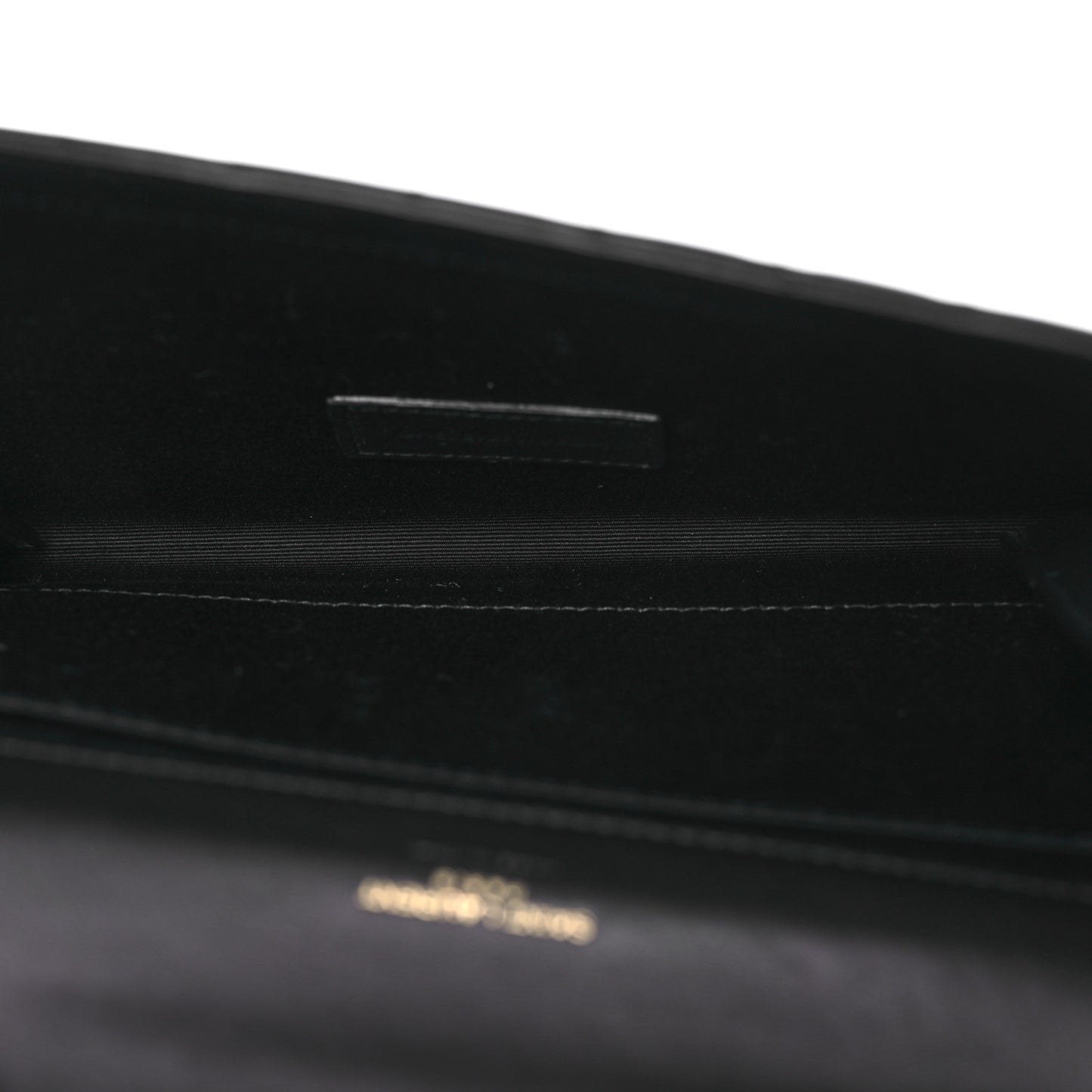 Lambskin Cassandre Matelasse Carre Flap Pouch Clutch Black