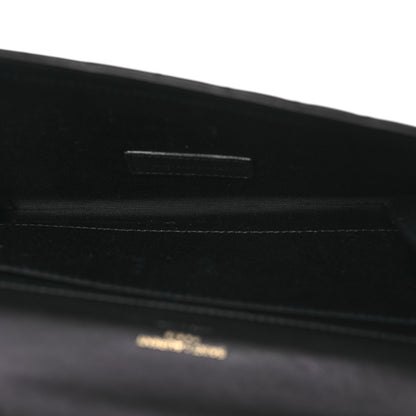 Saint Laurent Lambskin Cassandre Matelasse Carre Flap Pouch Clutch Black 5 of 8